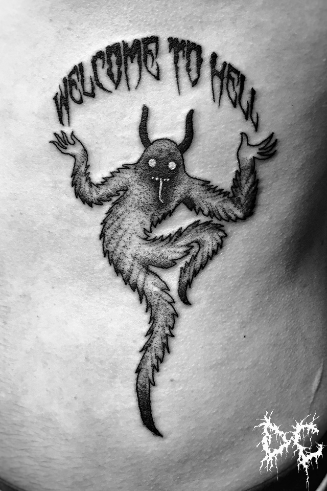Dobry Chłopiec Tattoo - tatuaż projekt demon piekło hell dotworl